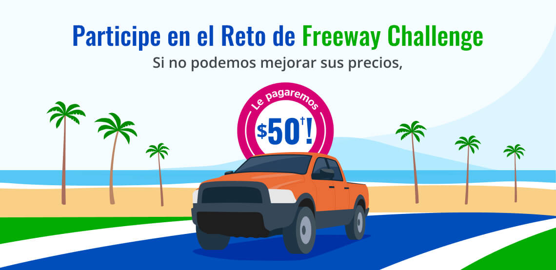 Banner del Reto de Freeway Insurance